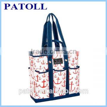 Fashion promotional foldable blank canvas full color printing tote bag