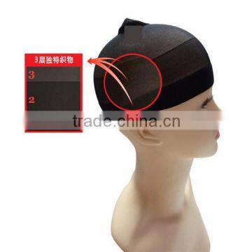 Dark brown net Wig cap for wearing wig adjustable