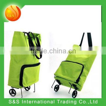 foldable wheeled shopping bag luggage tote bag