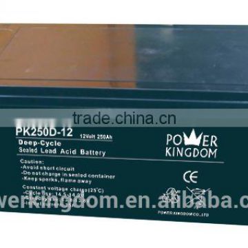 12v 250ah sealed lead acid deep cycle battery