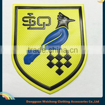 Customized 3d logo soft pvc silicone bird patch