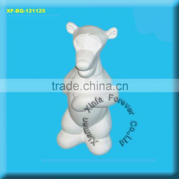 ceramic bisque tiger figurine
