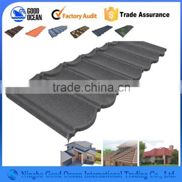 High quality aluminum zinc plate colorful stone coated metal roofing tile, China heat resistant aluminum building material