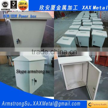 XAX21DB Non standard custom made stainless outdoor storage two door with windows metal budweiser metal cooler box