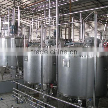Fully automatic 1000L/H flavored yogurt processing line with turnkey project