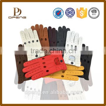 Wholesale custom made Daily Life Usage and Plain,five finger Style fashion leather gloves