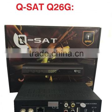 Stocks for QSAT Q26G mepg4 full hd gprs decoder with two accounts inside open paid channels for Africa Better than Q23G,Q11G,.
