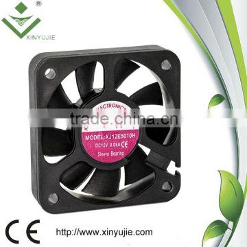 battery operated exhaust fan 50*50*12mm led fan cooling fan,solar air conditioner