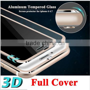 Clear Front Screen Protector for iPhone 6 Tempered Glass Full Cover 4.7" 3D Curved Edge Titanium Protective Film Full Coverage
