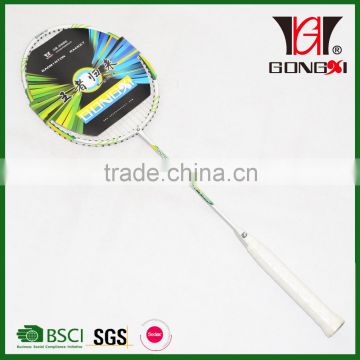 GX-7001 high quality aluminium&steel custom badminton rackets/game badminton/aluminium head racket