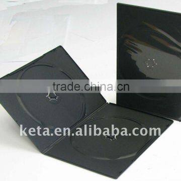 5.2mm Super Slim Double Black Plastic Long DVD Case