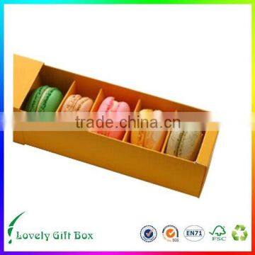 Various sizes cardboard Macaron cake boxes with customized logo printed