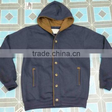 Blank Hoodie With front Button