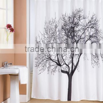 Panel Printed Shower Curtain Tree Design