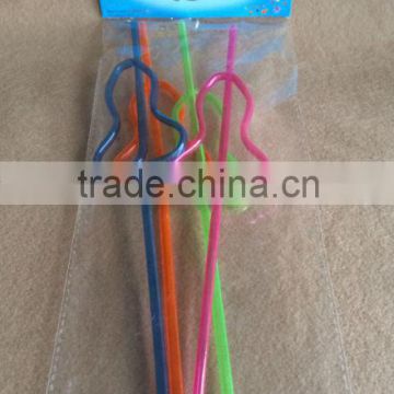 Plastic hard drinking straw 4PK for party PET TG20003-4PK