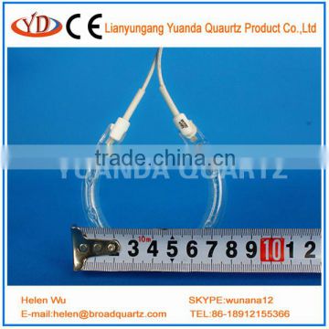 Round shaped infrared heat element and lamp