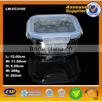 heat resistant glass food container