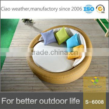 2014 Outdoor furniture sun lounger round rattan daybed