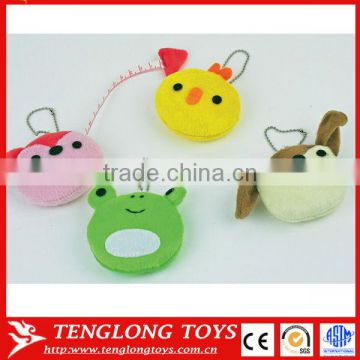 Wholesale various animal shapes cute plush measuring tape