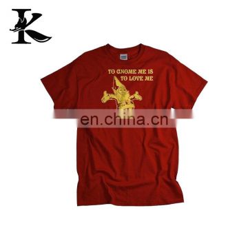 Custom high quality red t shirt mens t-shirt