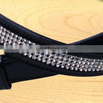 leather patent crystal bling belts
