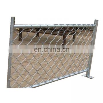 3.7mm wire diameter 50*50mm mesh green field parking field garden hot dipped galvanized chain link fencing diamond wire mesh