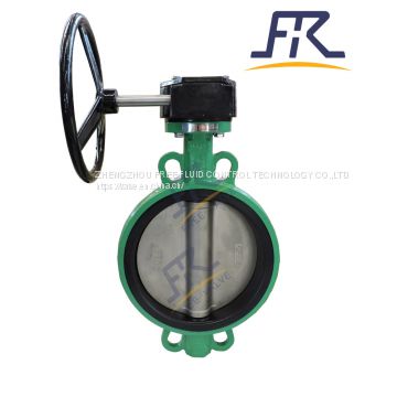 Ductile Cast Iron Wafer Type Wafer Control Industrial Butterfly Valve