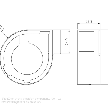 EPDM fan frame for vehicle