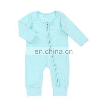 Toddler Long Sleeves Overalls Baby Zipper Bodysuit Baby Rompers 100% Cotton