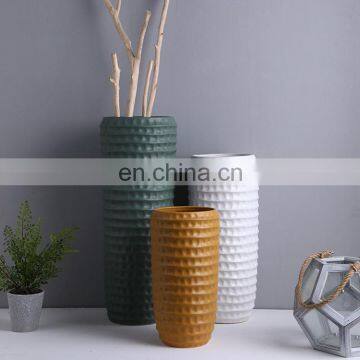 Top sale wedding vase decoration custom matt large flower vase set porcelain for home decor