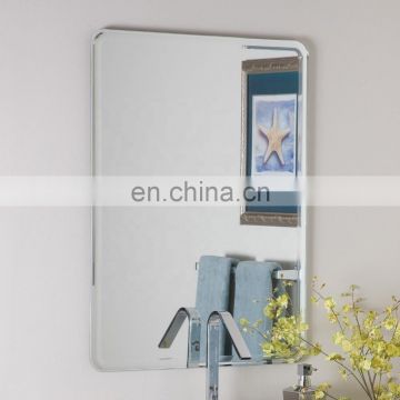 single side hotel mirror wall mounted shell beveling bathroom mirror
