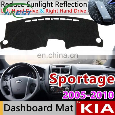 for Kia Sportage 2005 2006 2007 2008 2009 2010 JE KM Anti-Slip Mat Dashboard Cover Pad Sunshade Dashmat Carpet Car Accessories R