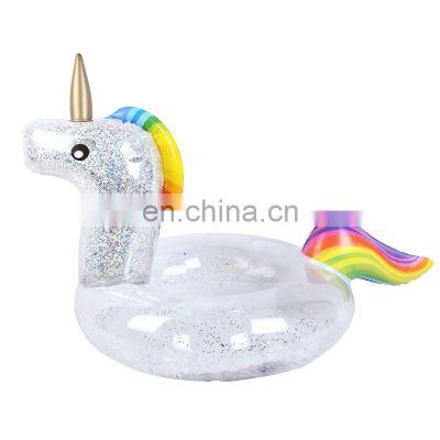 Super Good Looking Inflatable Toy Through Bright Slice Flamingos Swimming Lap Unicorn Swimming