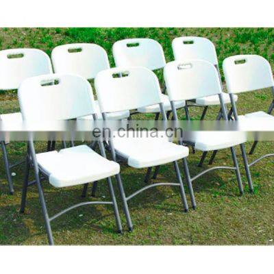 White Top Outdoor Dining Plastic Folding Table Commercial Grade Folding Table