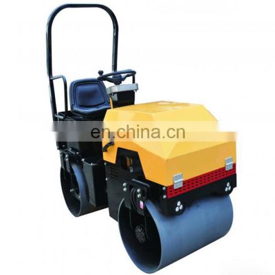 Double Drum Full Hydraulic Mini Road Roller Vibratory Small Compactor Ride On Roller For Sale