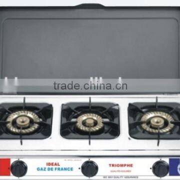 three burner table gas stove