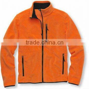 orange color wholesale winter girl fashion fleece jacket custom