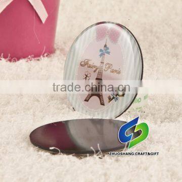 best selling round shape crystal glass fridge magnet/PARIS fridge magnet high quality Fridge MagnetFridge Magnet