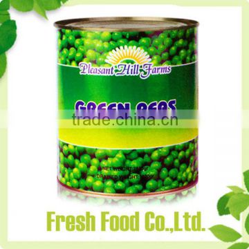 Hot selling best quality green peas in can Processed Canned Green Peas