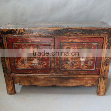 chinese reproduction furniture/Mongolia handpainted cabinet