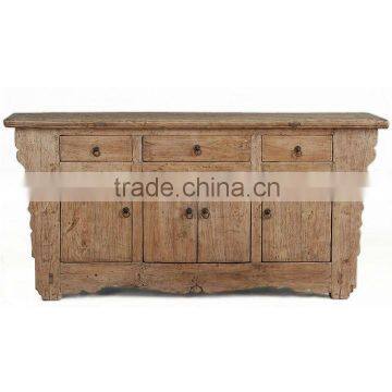 Chinese antique natural distressed country style cabinet