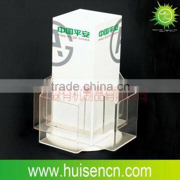 Rotating acrylic brochure holder ,brochure display