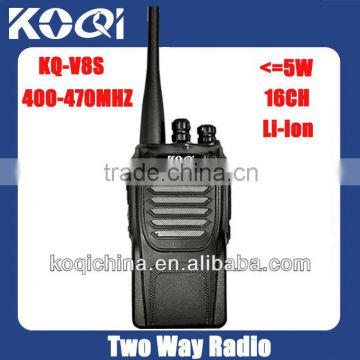 brand new uhf 400-470mhz 5W KQ-V8S Walkie Talkies Long Range