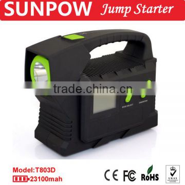 SUNPOW jump starter 23,100mAh jump starter portable 24V car jump starter booster battery charger