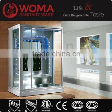 Shower cabin with foot massage, Shower cabin with steam whirlpool function