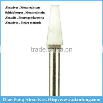 W-13 HP Cone Shaped Aluminum Oxide Maded Fine Grit White Mounted Stone Grinding Tool