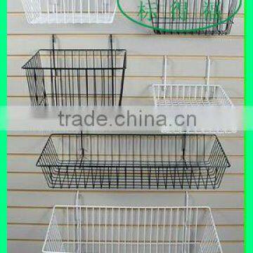 Metal wire supermarket hanging basket