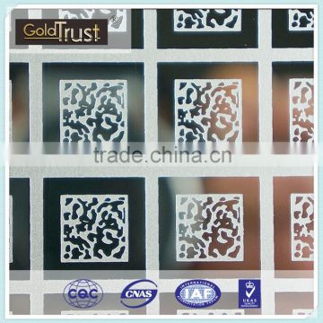 sus 304supper mirror/no.8 etching finish stainless steel perforated sheet for wall panel