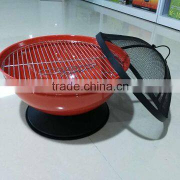 Bright red barbecue grill KY22022F