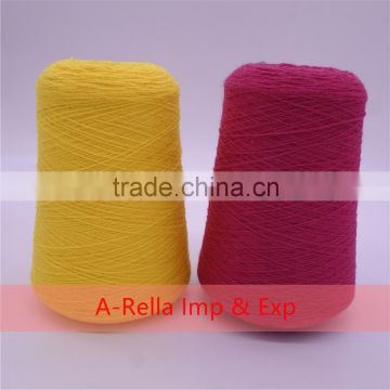 weaving yarn acrylic knitted yarn high bulky yarn dyed